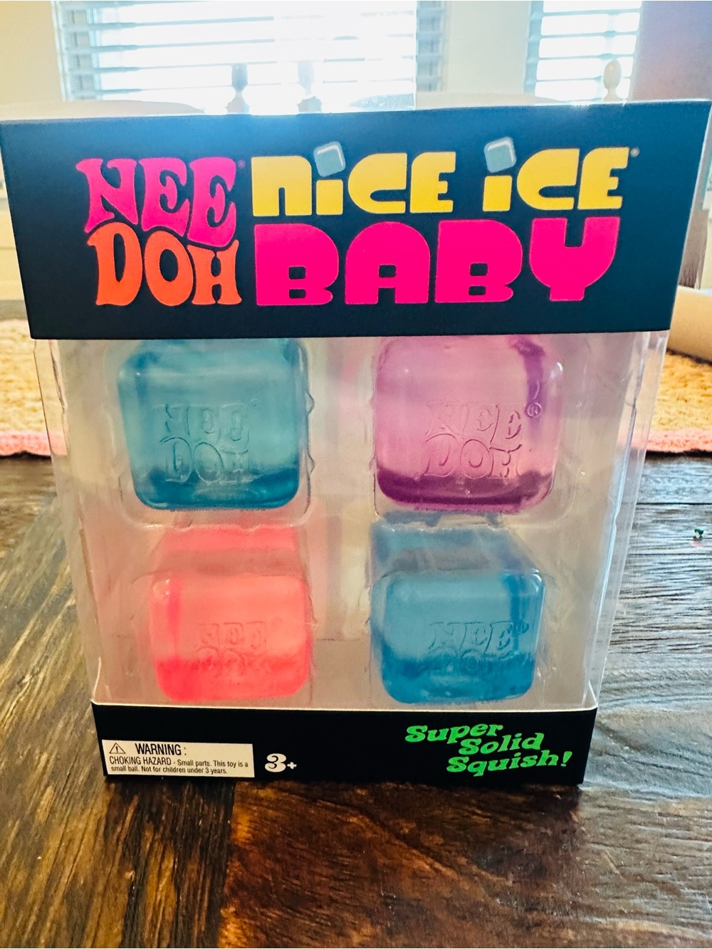 🩷🧊💜 Authentic NeeDoh Nice Ice Baby 4-pack - 💜🧊🩷